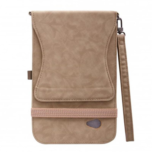 Custodia microfibra beige e - custodia, in